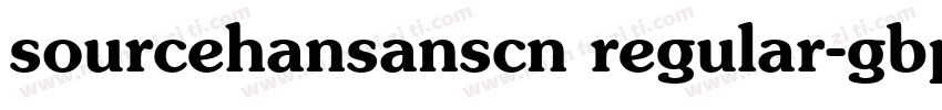 sourcehansanscn regular-gbpc-euc-h字体转换